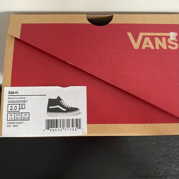 Vans Sk8-Hi Skate Shoe - Little Kid / Big Kid - Black - Picture 3 of 10